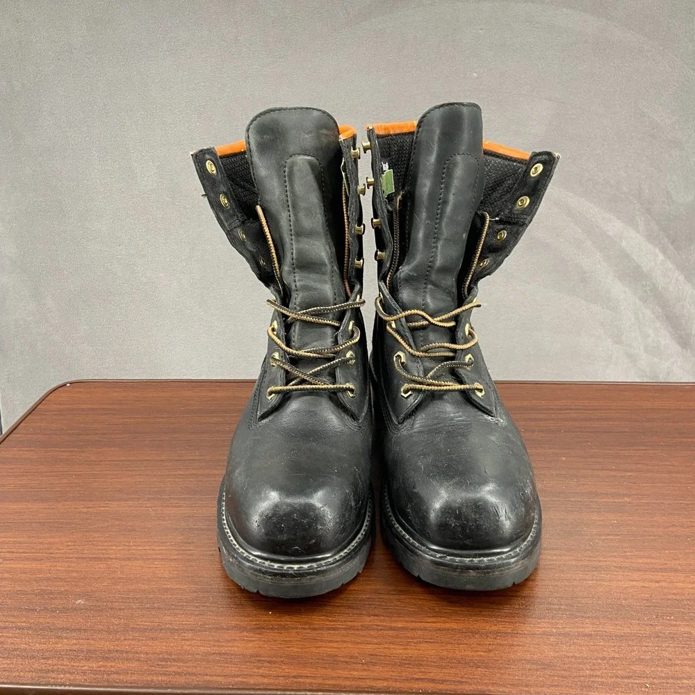 Timberland Pro Gore-Tex Mens US 9 M Work Boot Black Leather Steel Toe Combat
